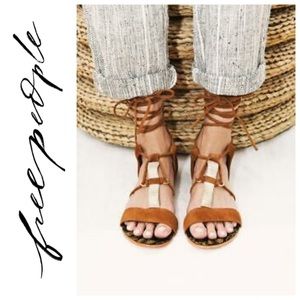 NWT Free People Fiji Wraparound Sandal 6
